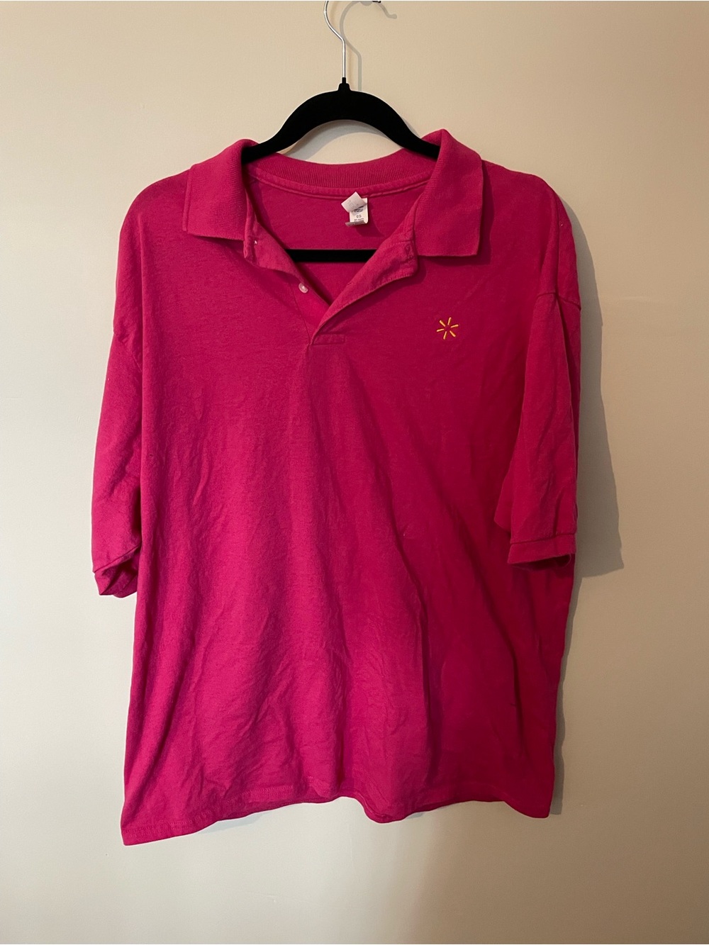 Bright Pink Short Sleeve Polo - Walmart uniform